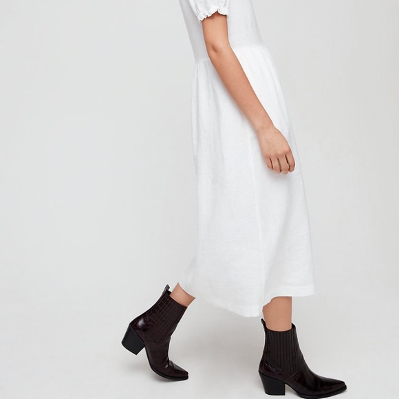 ARITZIA Wilfred Naeva Linen Button Front Dress S - Picture 5 of 16